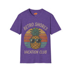 Retro Shores Vacation Club T-Shirt — Vintage Pineapple Beach