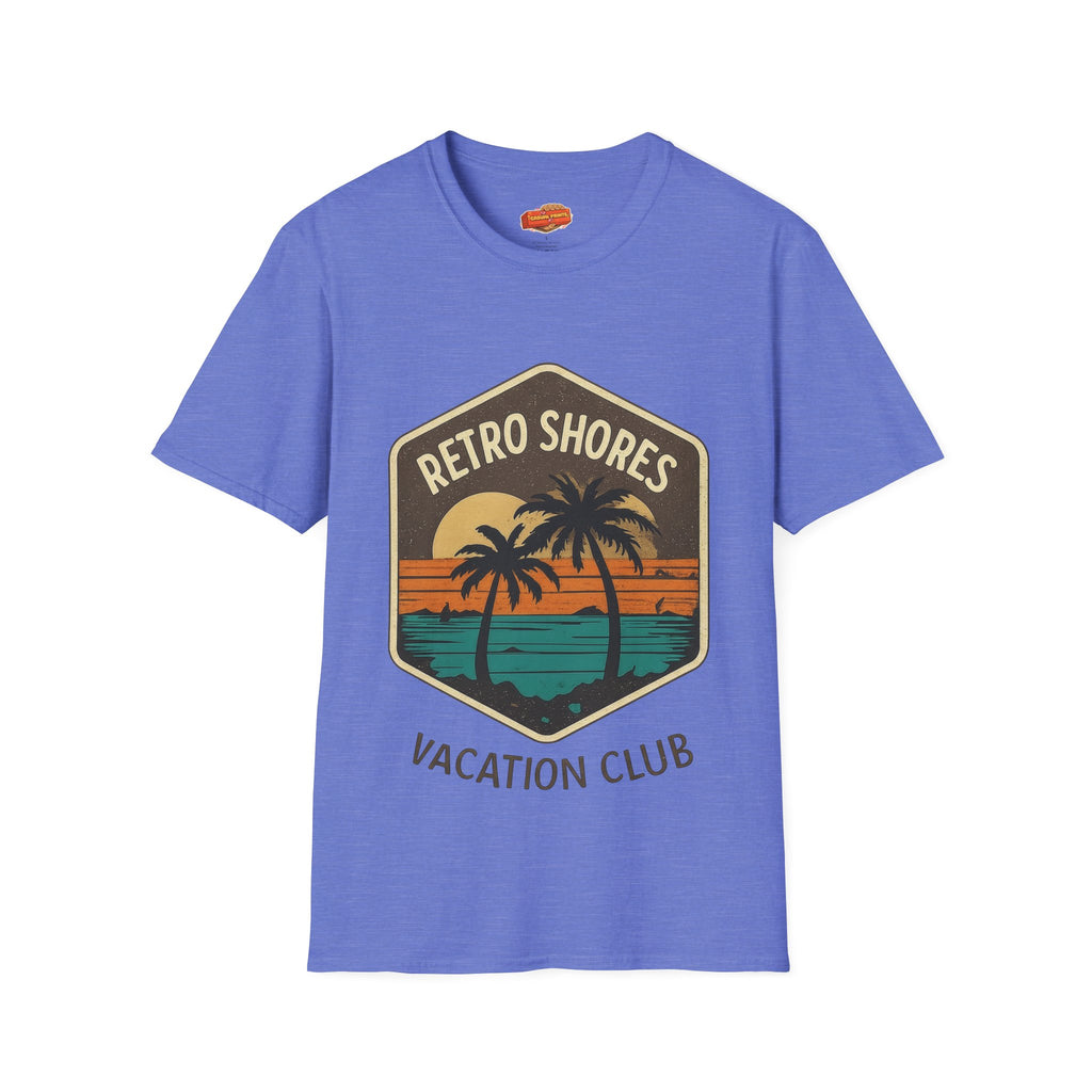 Retro Shores Vacation Club T-Shirt —Vintage Palm