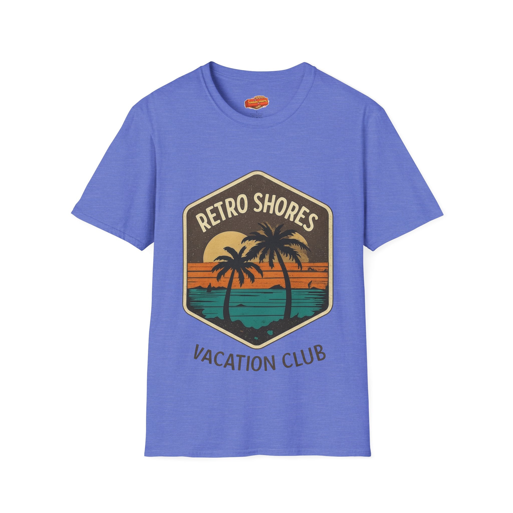 Retro Shores Vacation Club T-Shirt —Vintage Palm