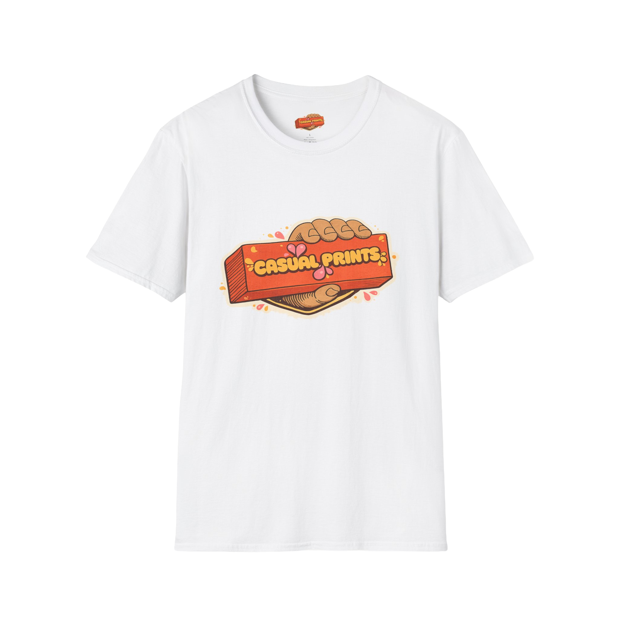 T-Shirt —Handheld 'Casual Prints' Logo Tee