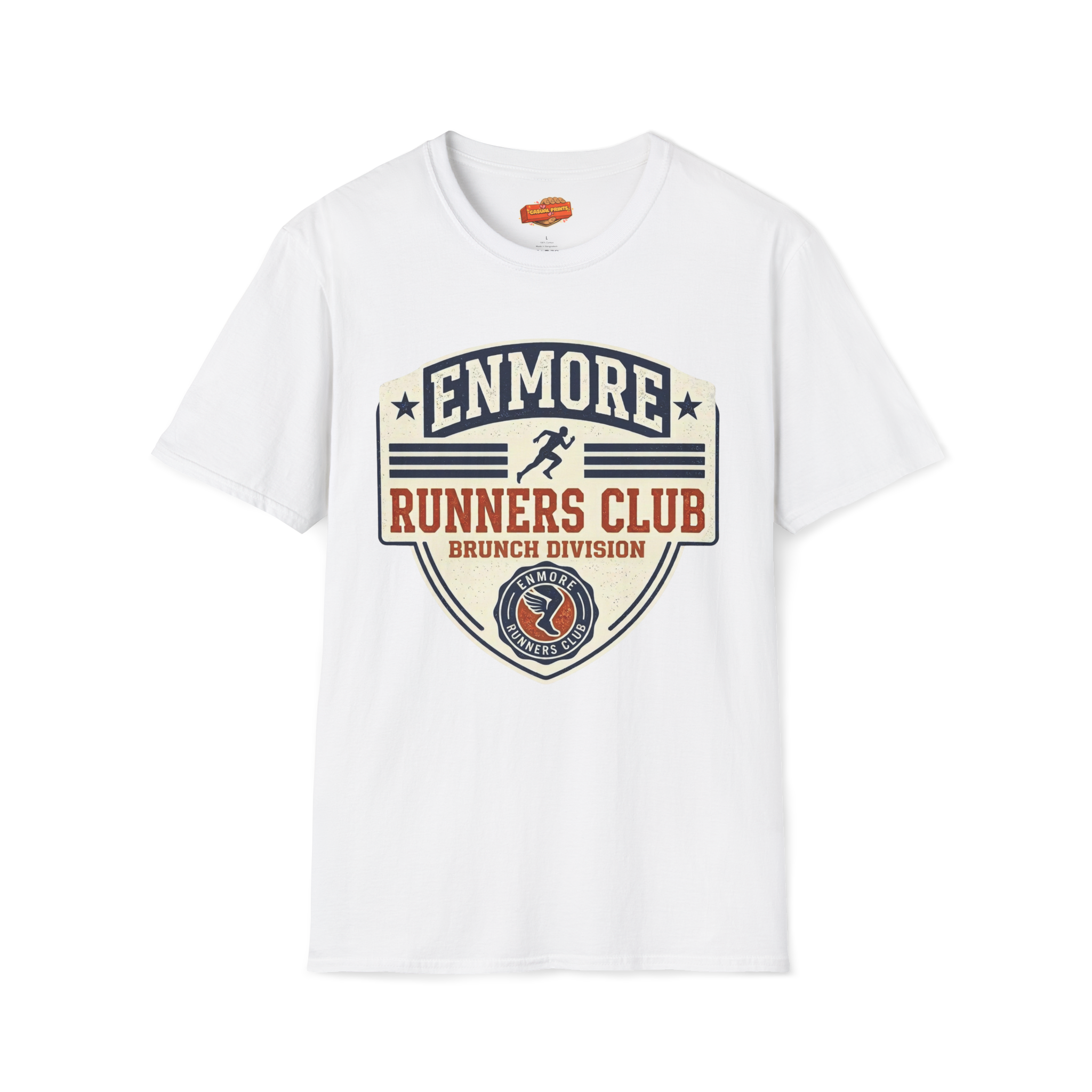 Enmore Runners Club T-Shirt — Vintage Brunch Club Cream