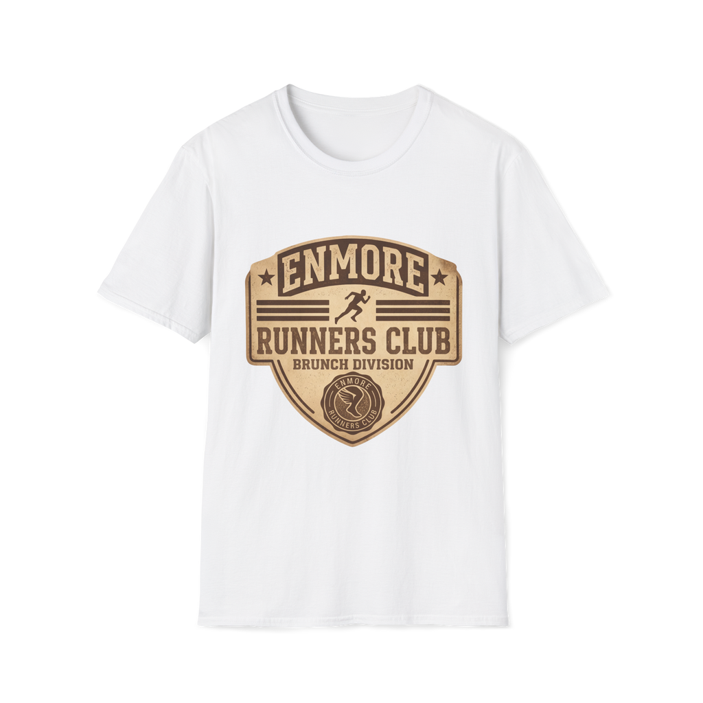 Enmore Runners Club T-Shirt — Vintage Brunch Division (Brown)
