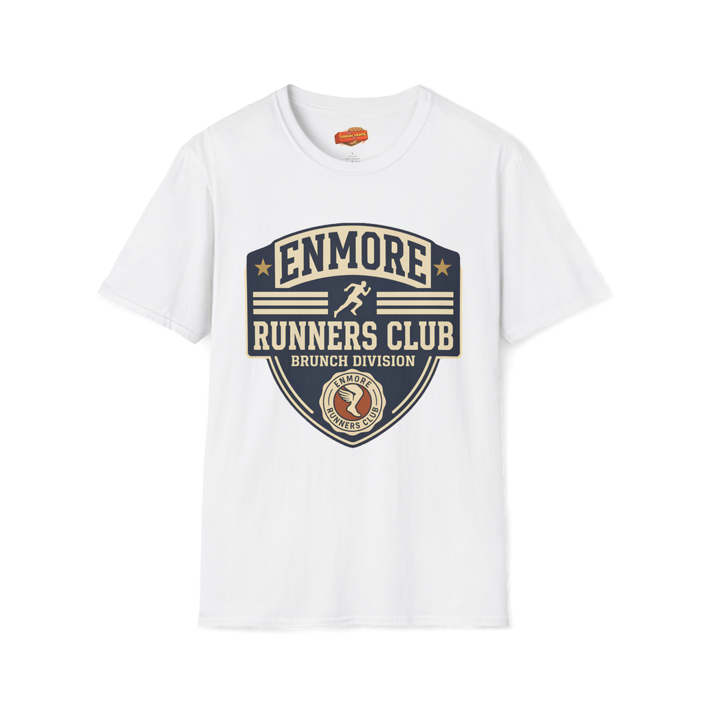 Enmore Runners Club T-Shirt — Vintage Brunch Division (Navy)
