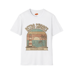 Retro Shores Vacation Club T-Shirt —Vintage Sunset Lighthouse