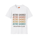 Retro Shores Vacation Club T-Shirt — Vintage Retro Graphic
