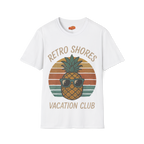 Retro Shores Vacation Club T-Shirt — Vintage Pineapple Beach