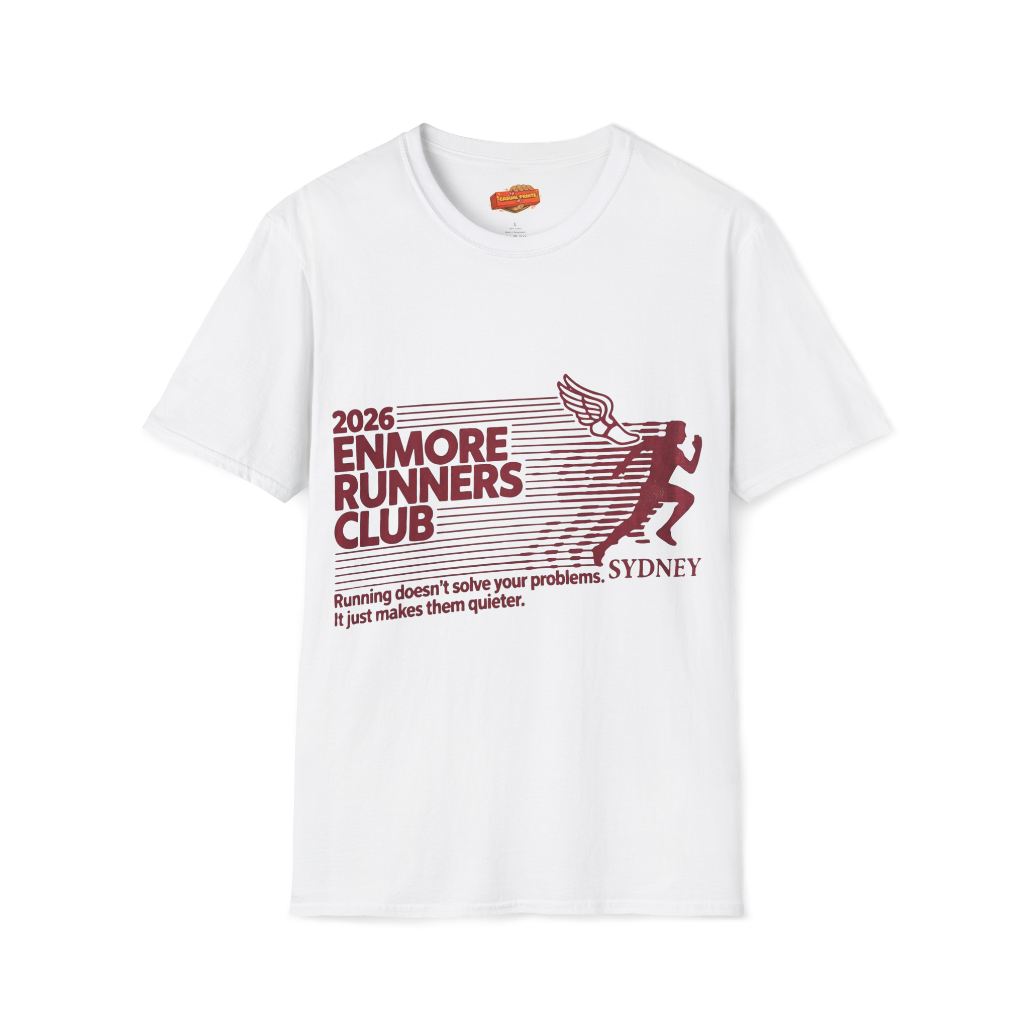 Enmore Runners Club T-Shirt — Winged Runner