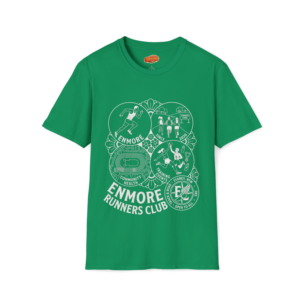 Enmore Runners Club T-Shirt —Vintage Race Graphic