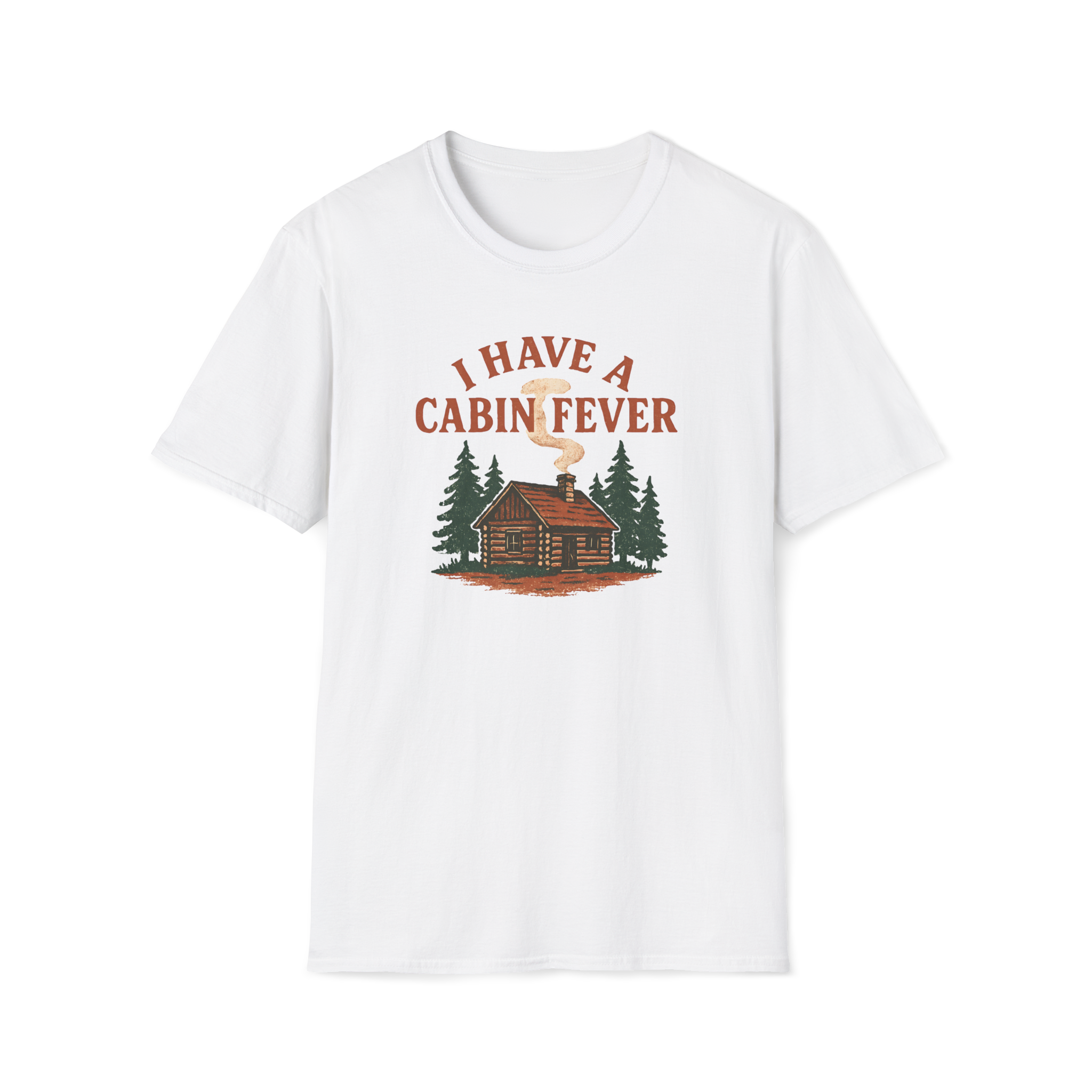 Cabin Fever T-Shirt — Rustic Cabin Graphic