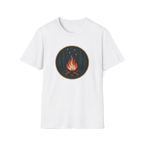 Campfire Night T-Shirt — Retro Forest Bonfire Graphic