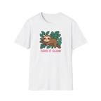 Sloth T-Shirt — Cute "Take It Slow" Relaxed Graphic