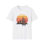 Sunset Mountain T-Shirt — Retro Forest Graphic