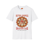 Retro Shores Vacation Club T-Shirt—Vintage Flower