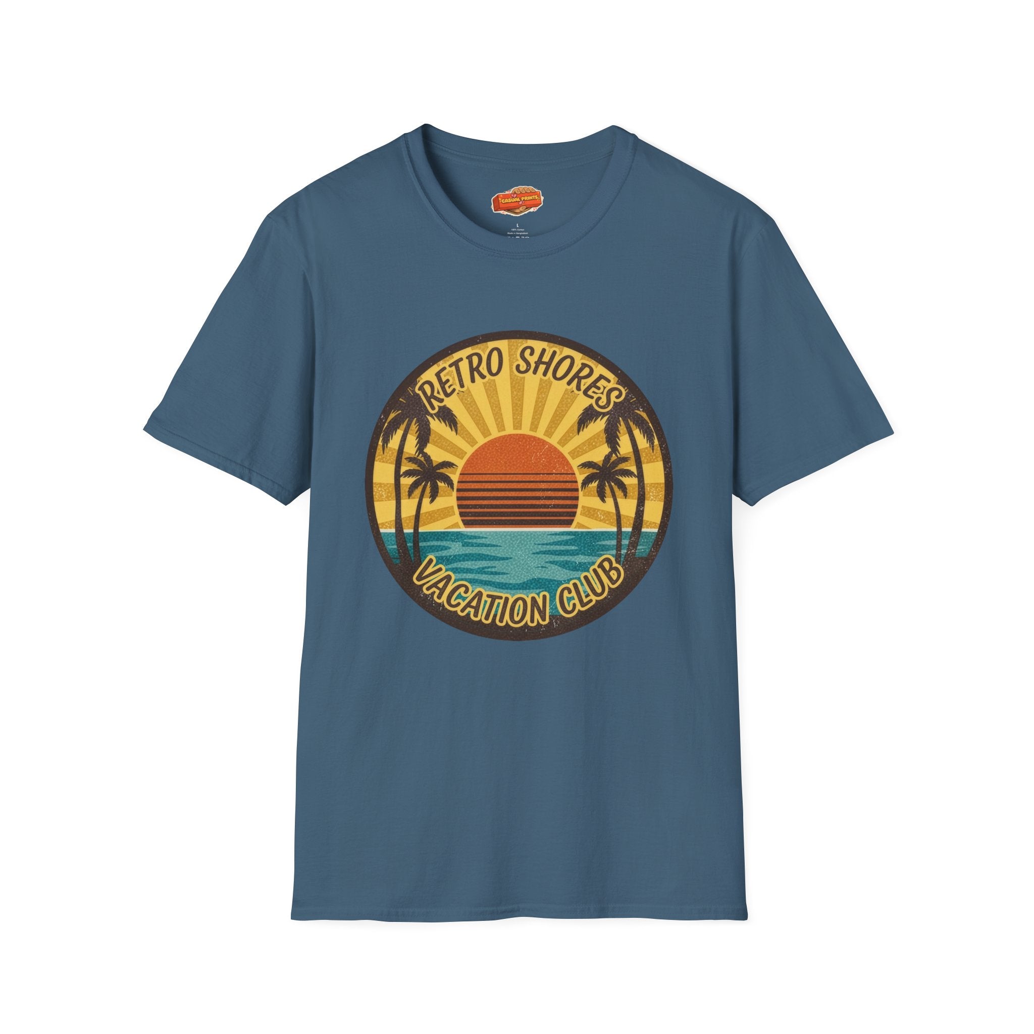 Retro Shores Vacation Club T-Shirt —Sun's Out, Vibes Locked In