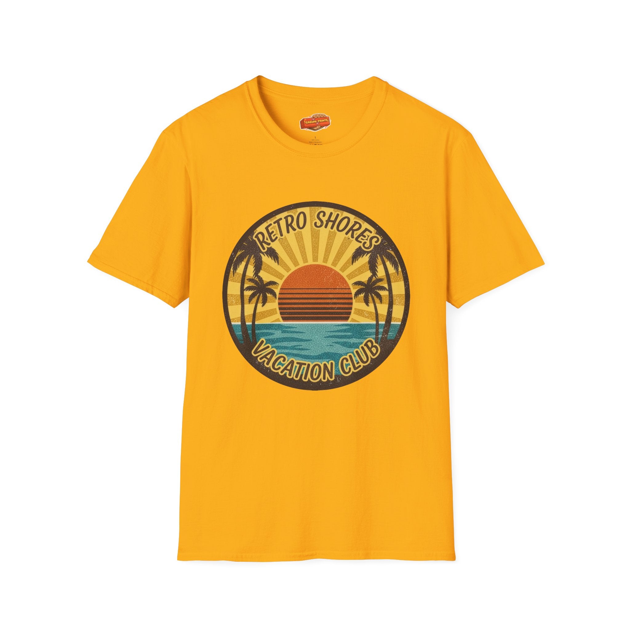 Retro Shores Vacation Club T-Shirt —Sun's Out, Vibes Locked In