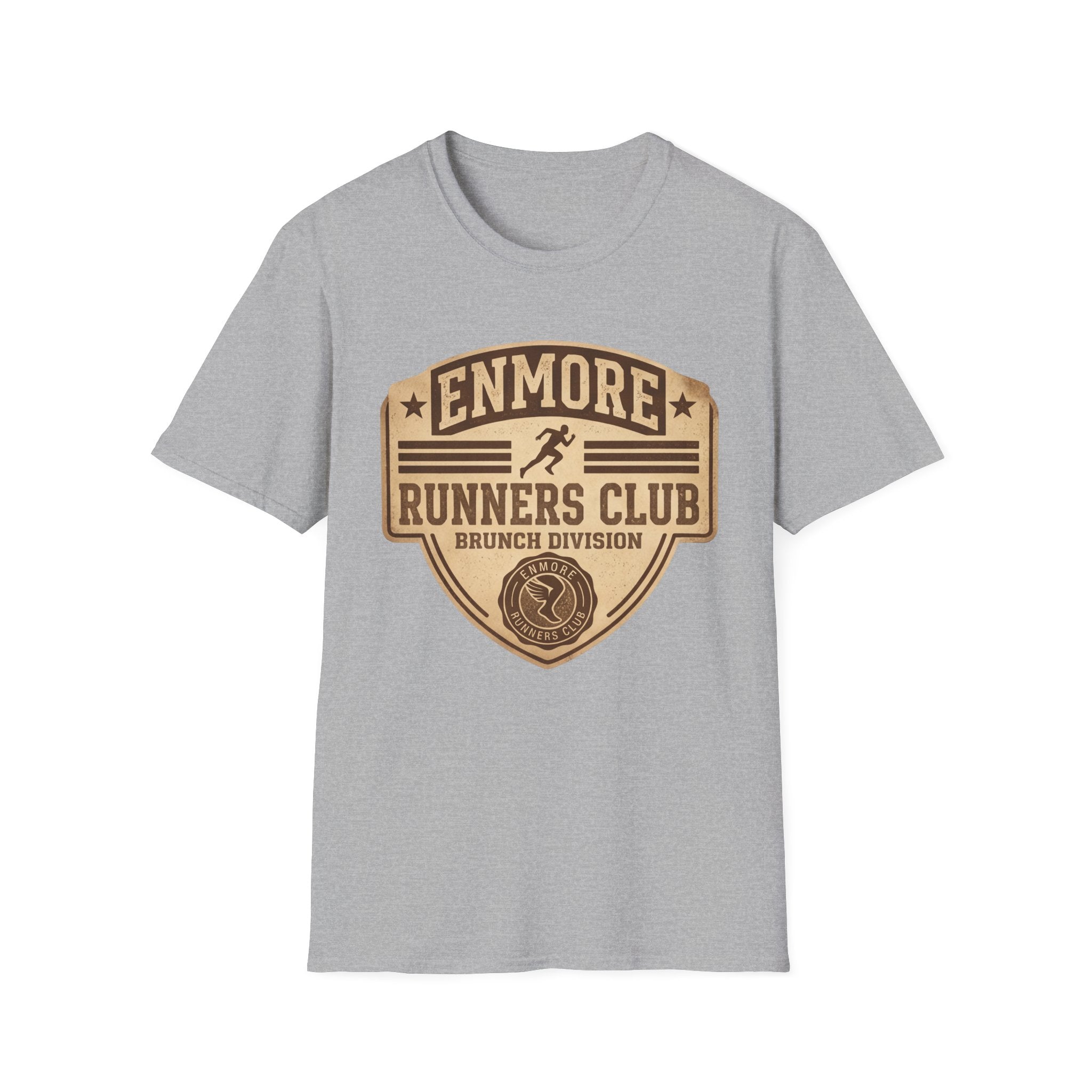 Enmore Runners Club T-Shirt — Vintage Brunch Division (Brown)