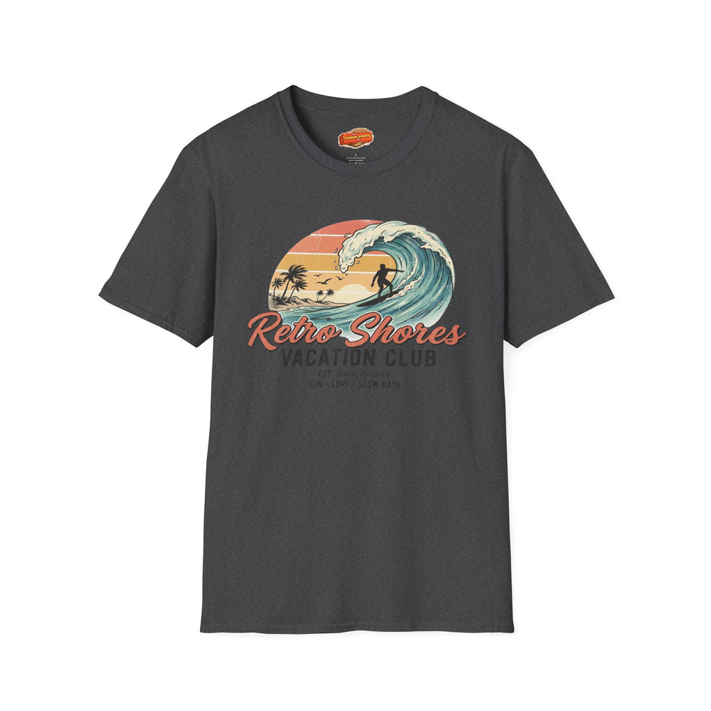 Retro Shores Vacation Club T-Shirt—Surfer Since Forever