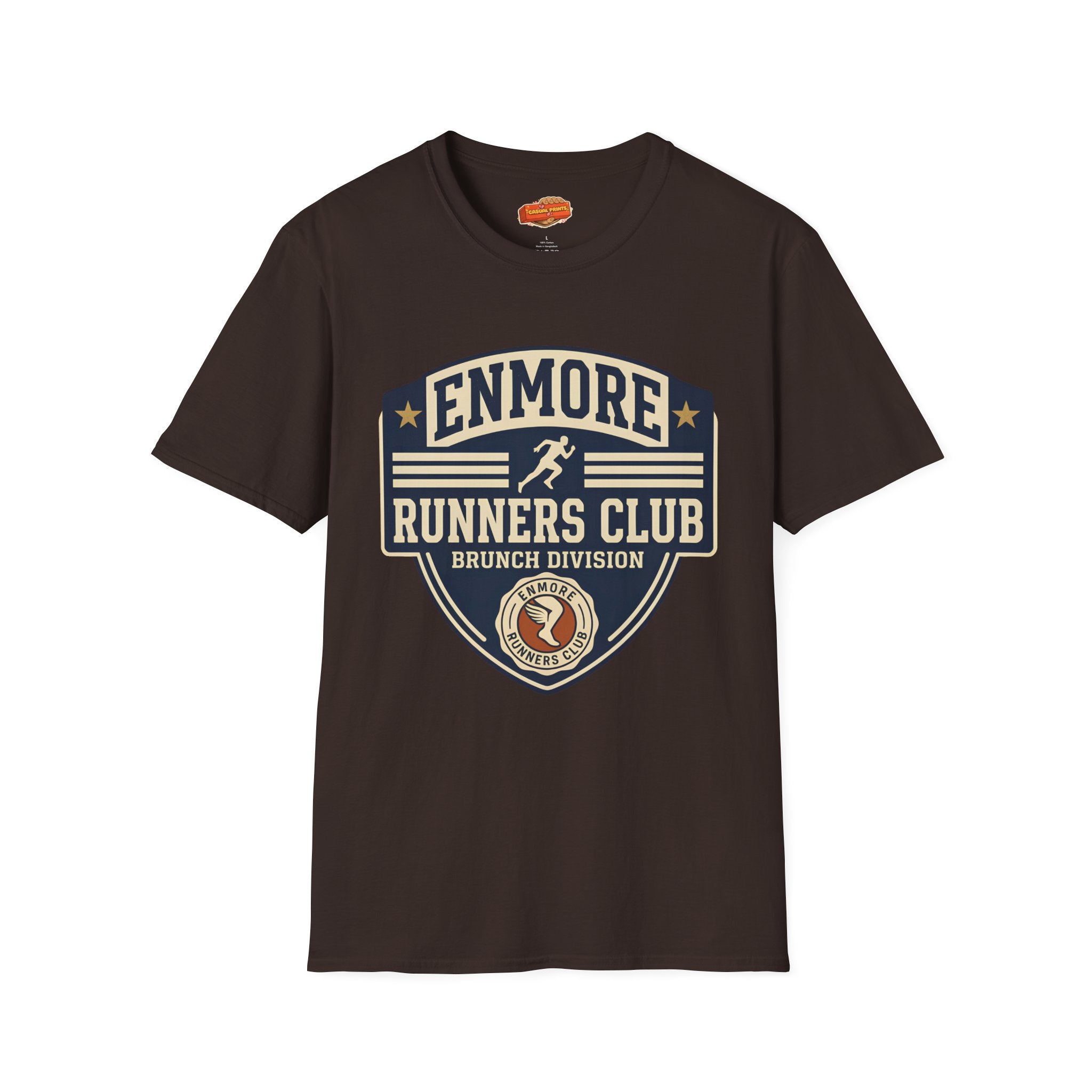 Enmore Runners Club T-Shirt — Vintage Brunch Division (Navy)