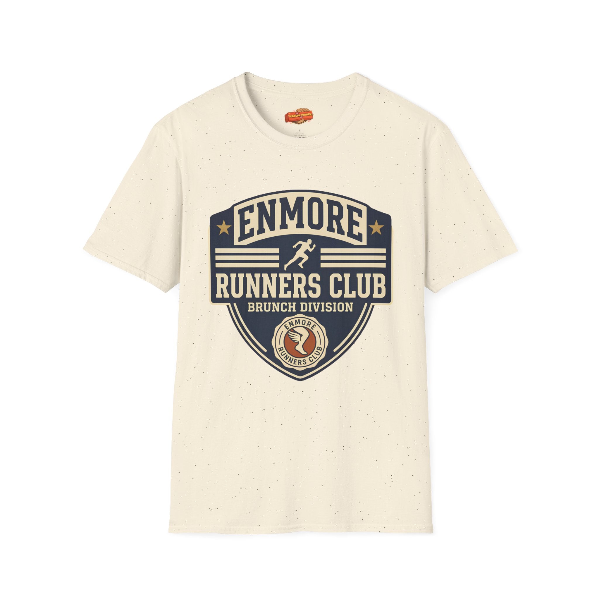 Enmore Runners Club T-Shirt — Vintage Brunch Division (Navy)