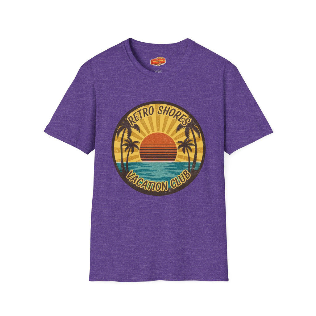 Retro Shores Vacation Club T-Shirt —Sun's Out, Vibes Locked In