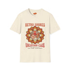 Retro Shores Vacation Club T-Shirt—Vintage Flower