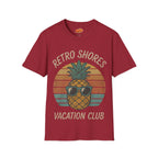 Retro Shores Vacation Club T-Shirt — Vintage Pineapple Beach