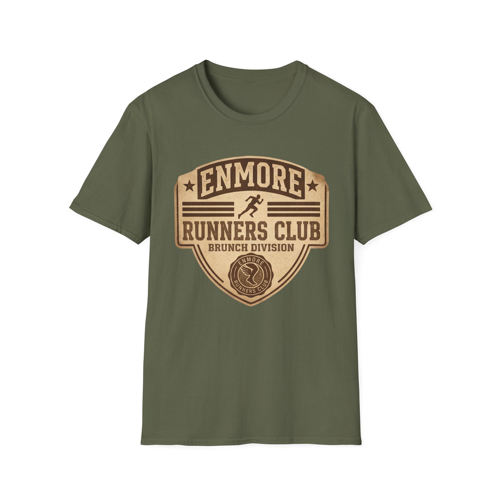 Enmore Runners Club T-Shirt — Vintage Brunch Division (Brown)