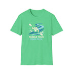 Kayak Illustration T-Shirt—"Own Path" Outdoor Adventure
