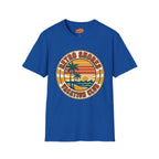 Retro Shores Vacation Club T-Shirt — Vintage Palm Sunset Badge
