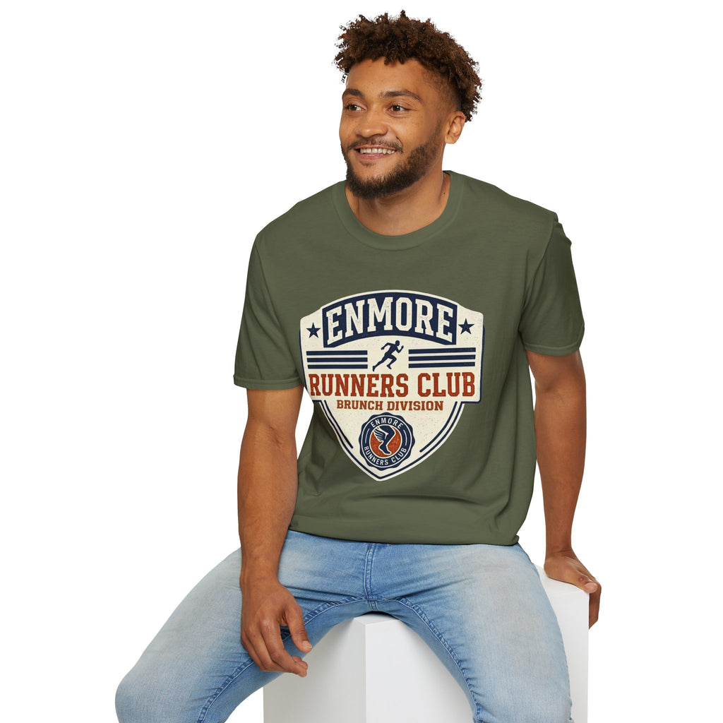 Enmore Runners Club T-Shirt — Vintage Brunch Club Cream