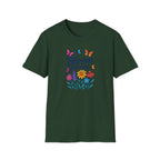 Bloom Outside T-Shirt — Floral Butterflies Spring Garden