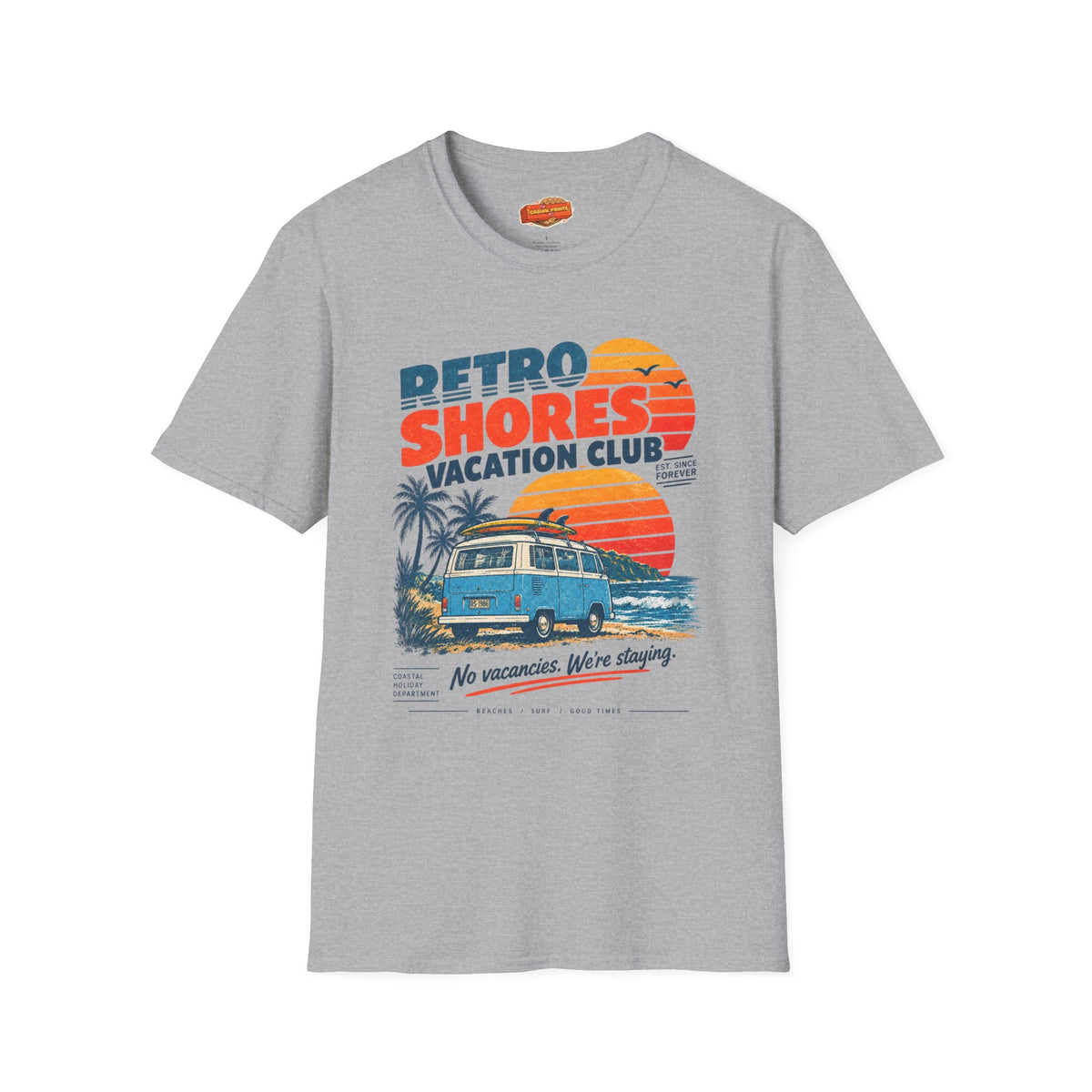 Retro Shores Vacation Club T-Shirt — No Vacancies