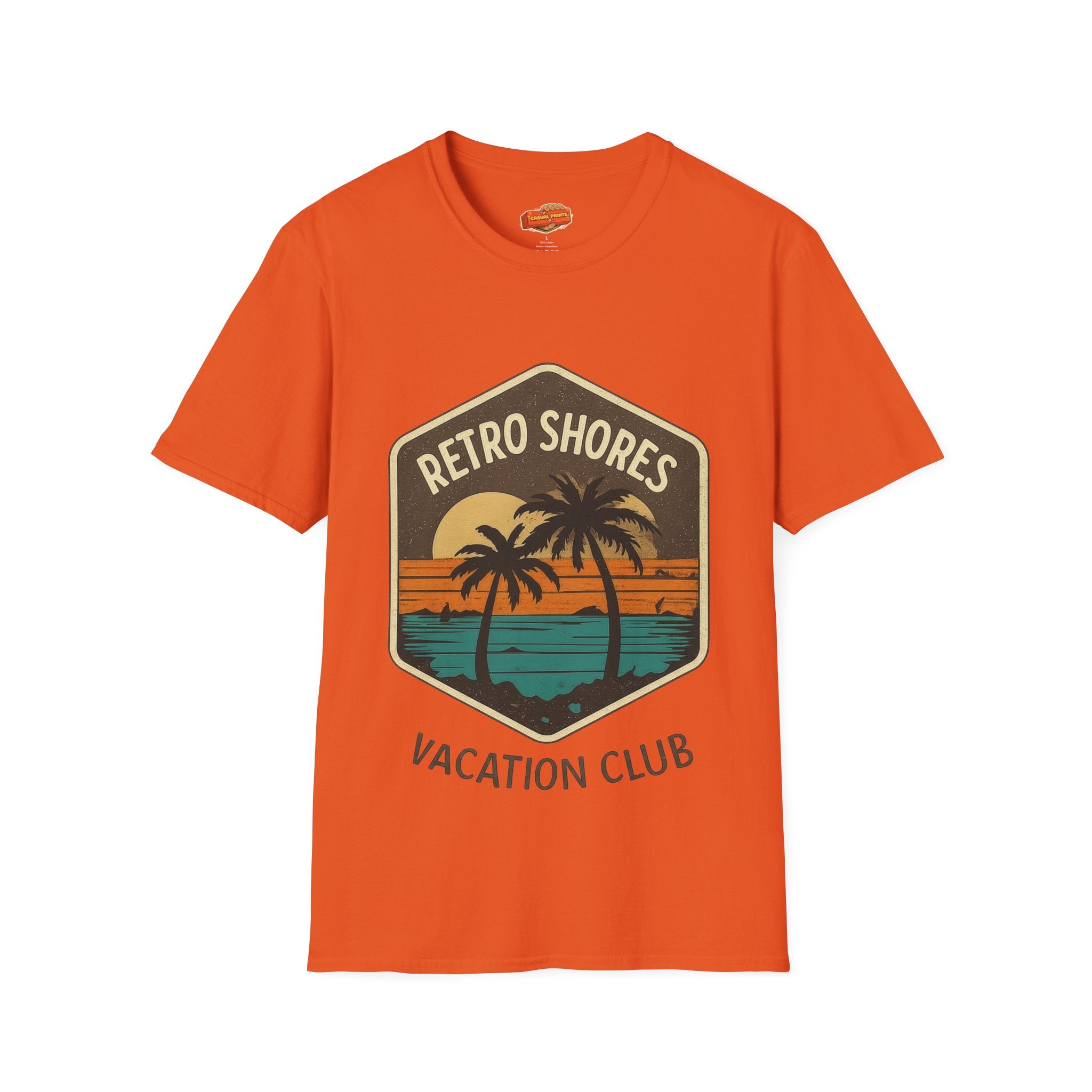 Retro Shores Vacation Club T-Shirt —Vintage Palm