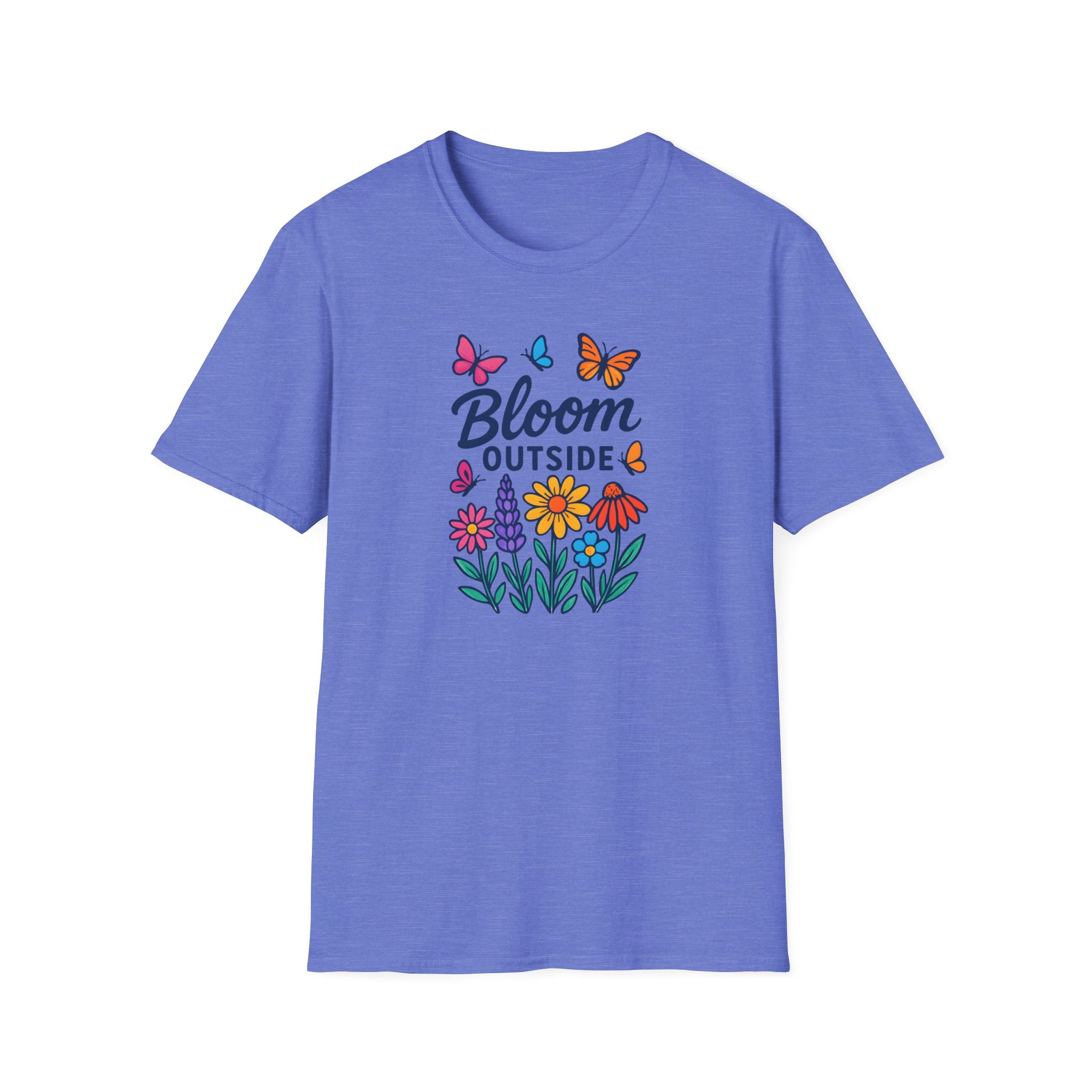Bloom Outside T-Shirt — Floral Butterflies Spring Garden