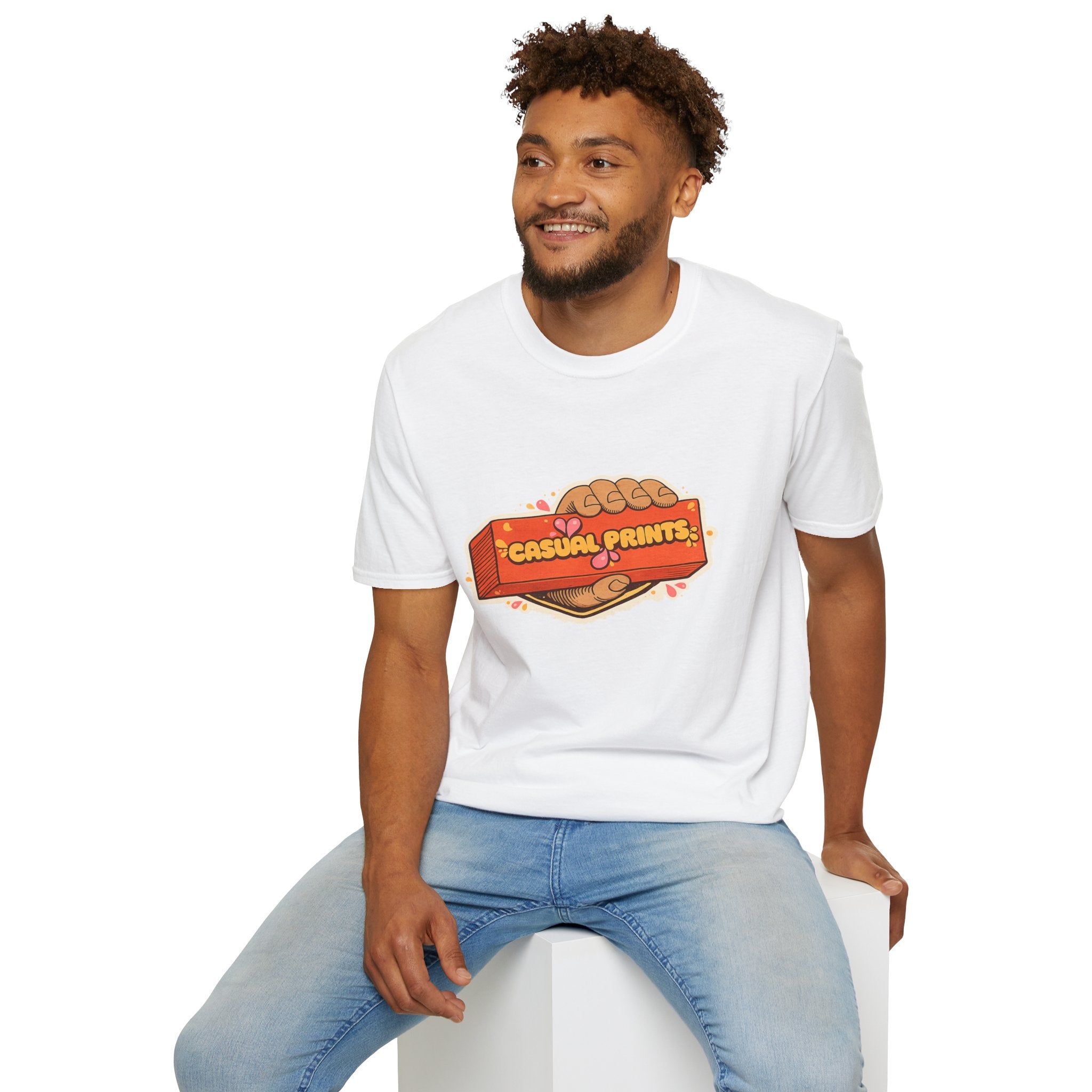 T-Shirt —Handheld 'Casual Prints' Logo Tee