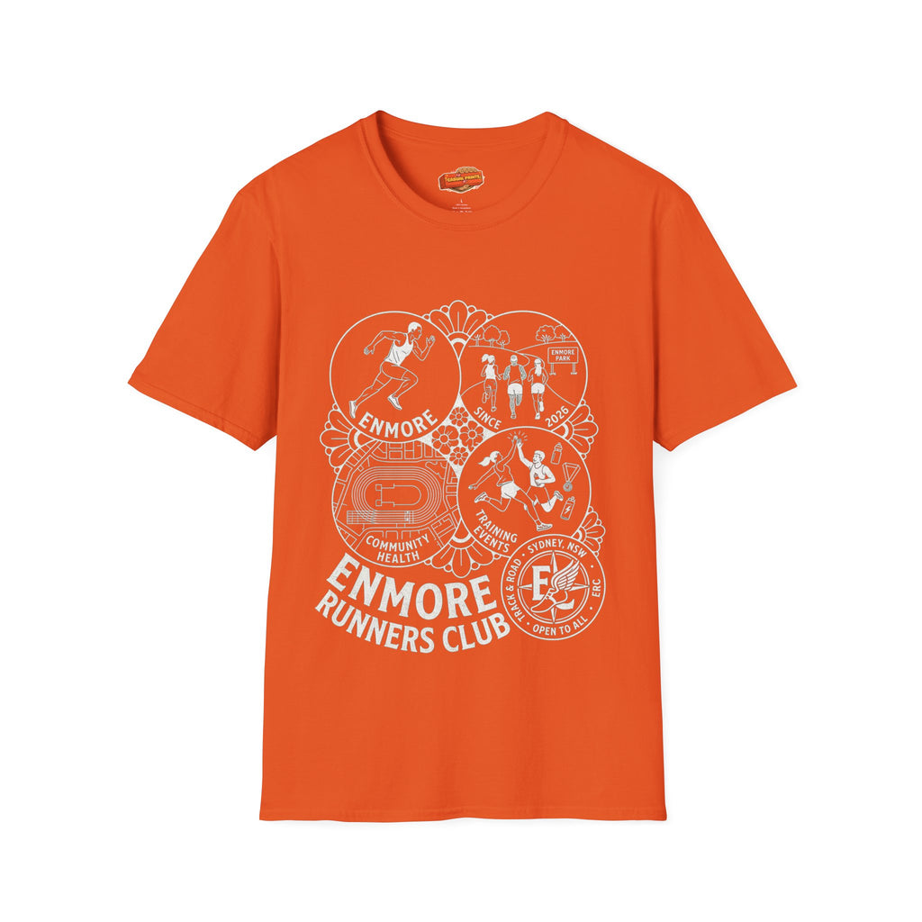 Enmore Runners Club T-Shirt —Vintage Race Graphic