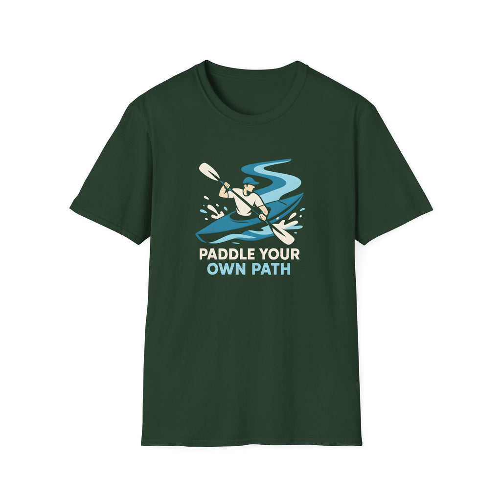 Kayak Illustration T-Shirt—"Own Path" Outdoor Adventure