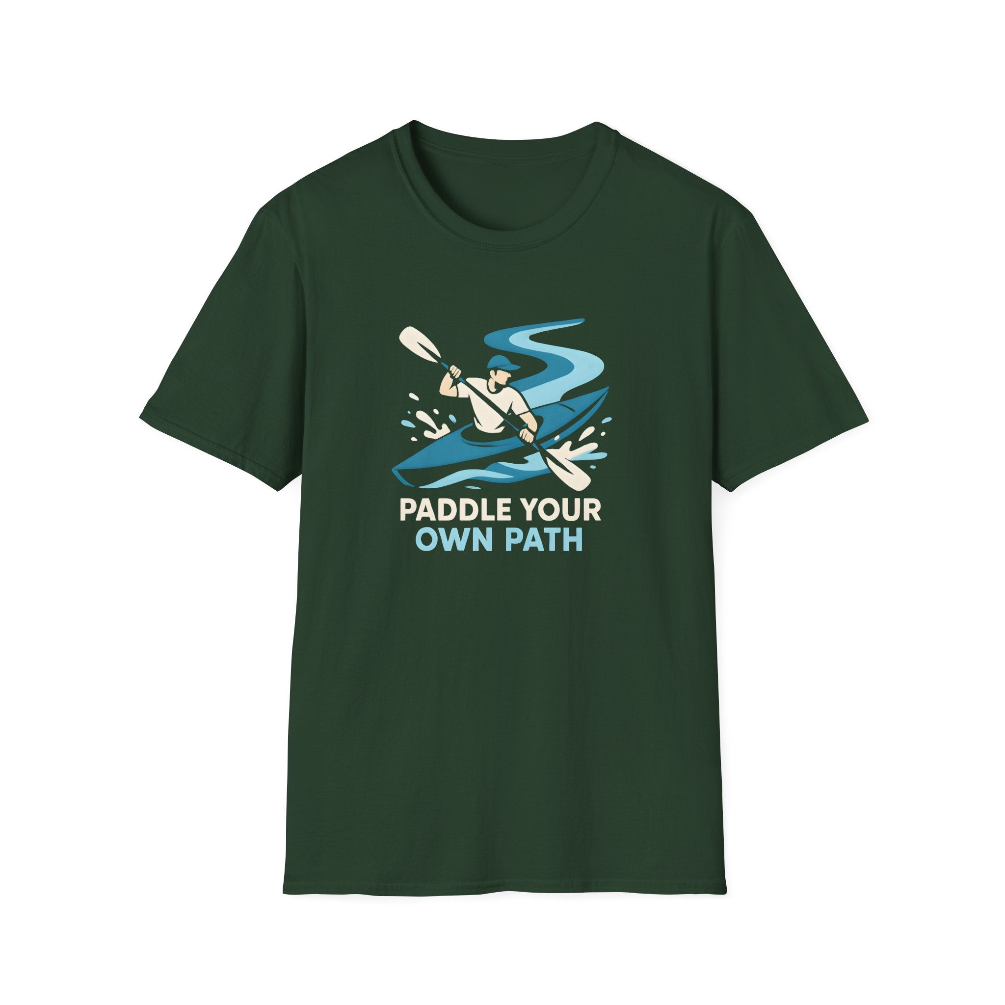 Kayak Illustration T-Shirt—"Own Path" Outdoor Adventure