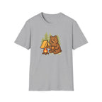 Camping Bear T-Shirt — Cute Campfire & Tent Graphic Tee