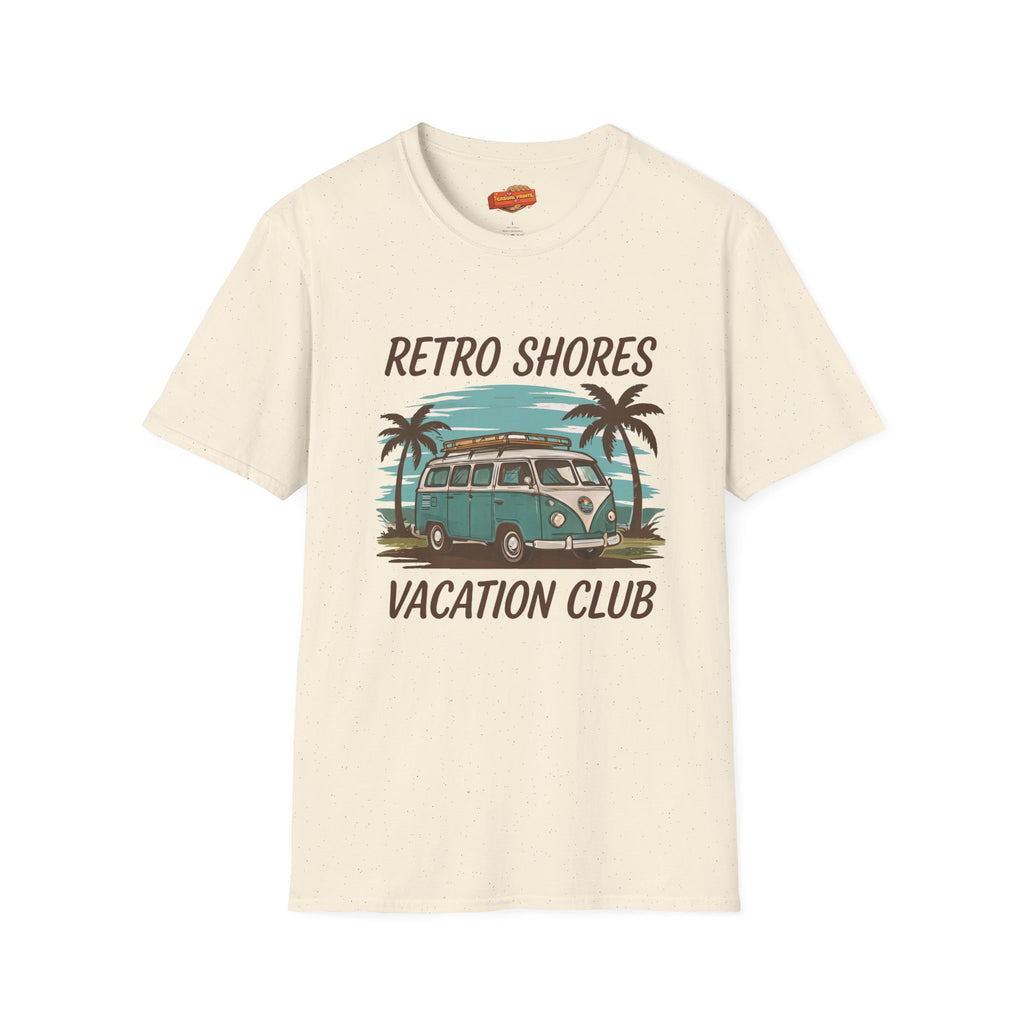 Retro Shores Vacation Club T-Shirt—Vintage Van Palm