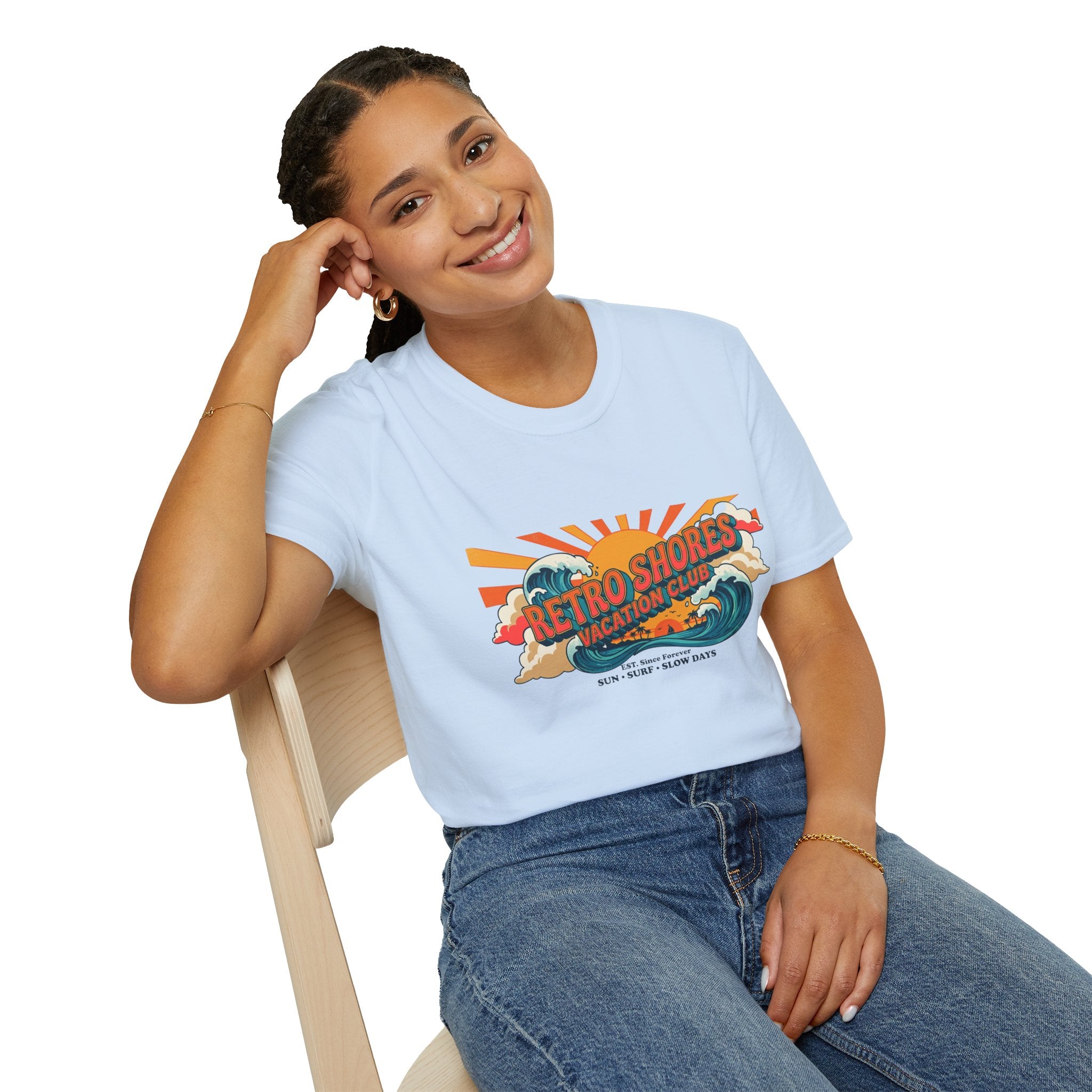 Retro Shores Vacation Club T-Shirt —Since Forever Wave