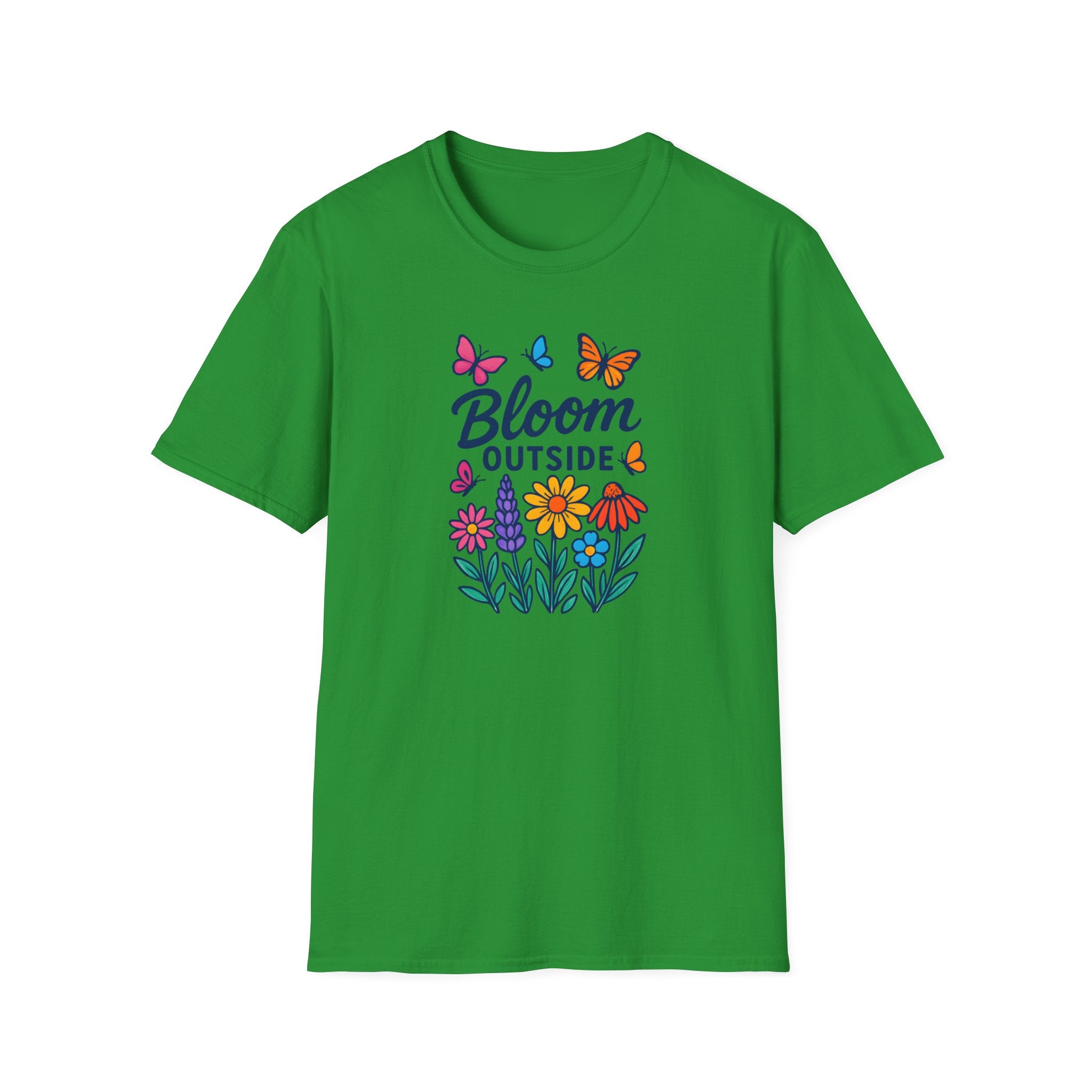 Bloom Outside T-Shirt — Floral Butterflies Spring Garden