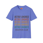 Retro Shores Vacation Club T-Shirt — Vintage Retro Graphic