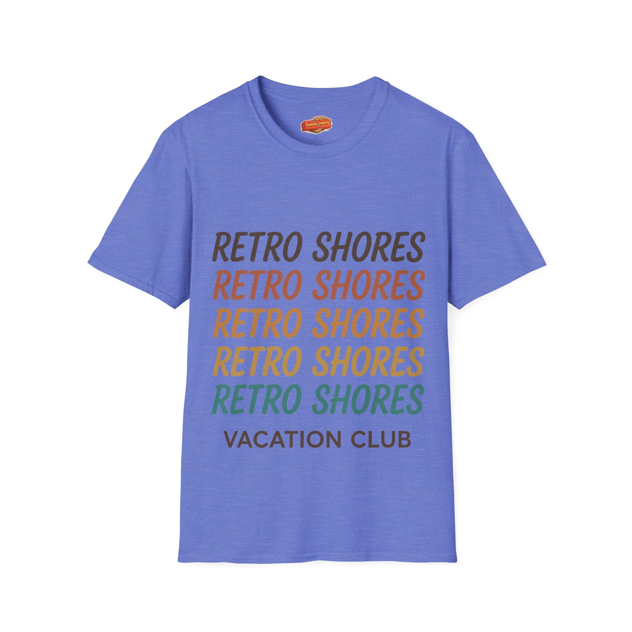 Retro Shores Vacation Club T-Shirt — Vintage Retro Graphic