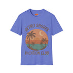 Retro Shores Vacation Club T-Shirt —Vintage Moonrise Palm