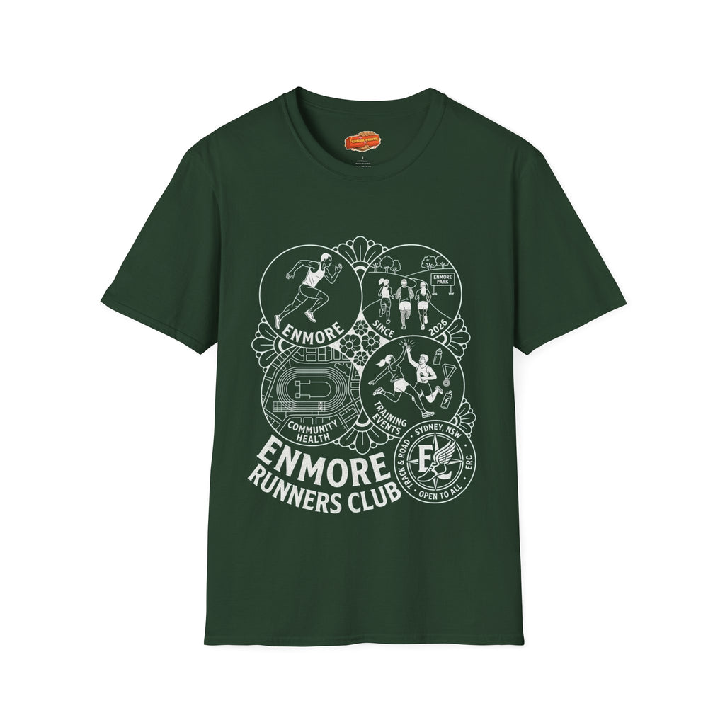 Enmore Runners Club T-Shirt —Vintage Race Graphic