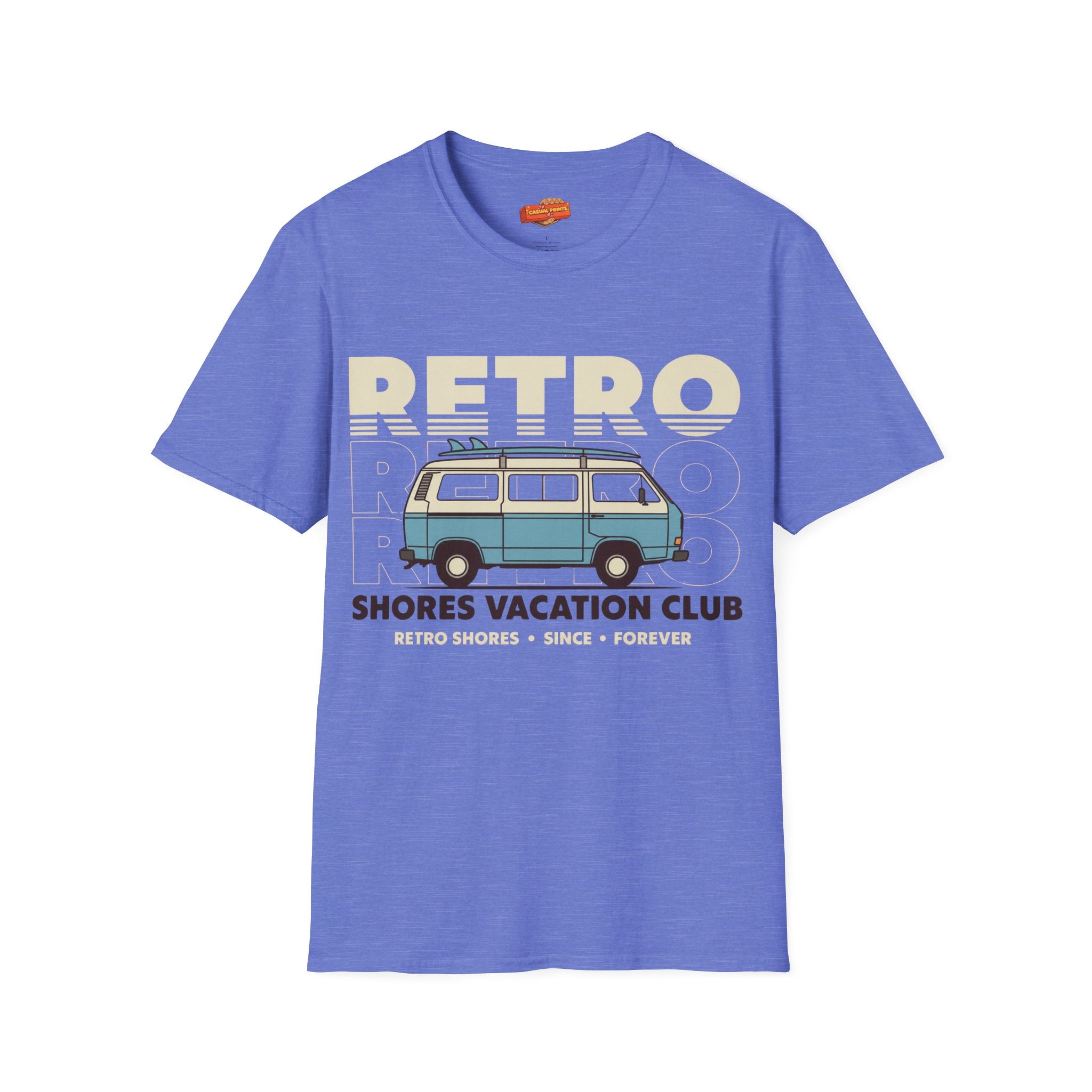 Retro Shores Vacation Club T-Shirt — Vintage Road Trip Van