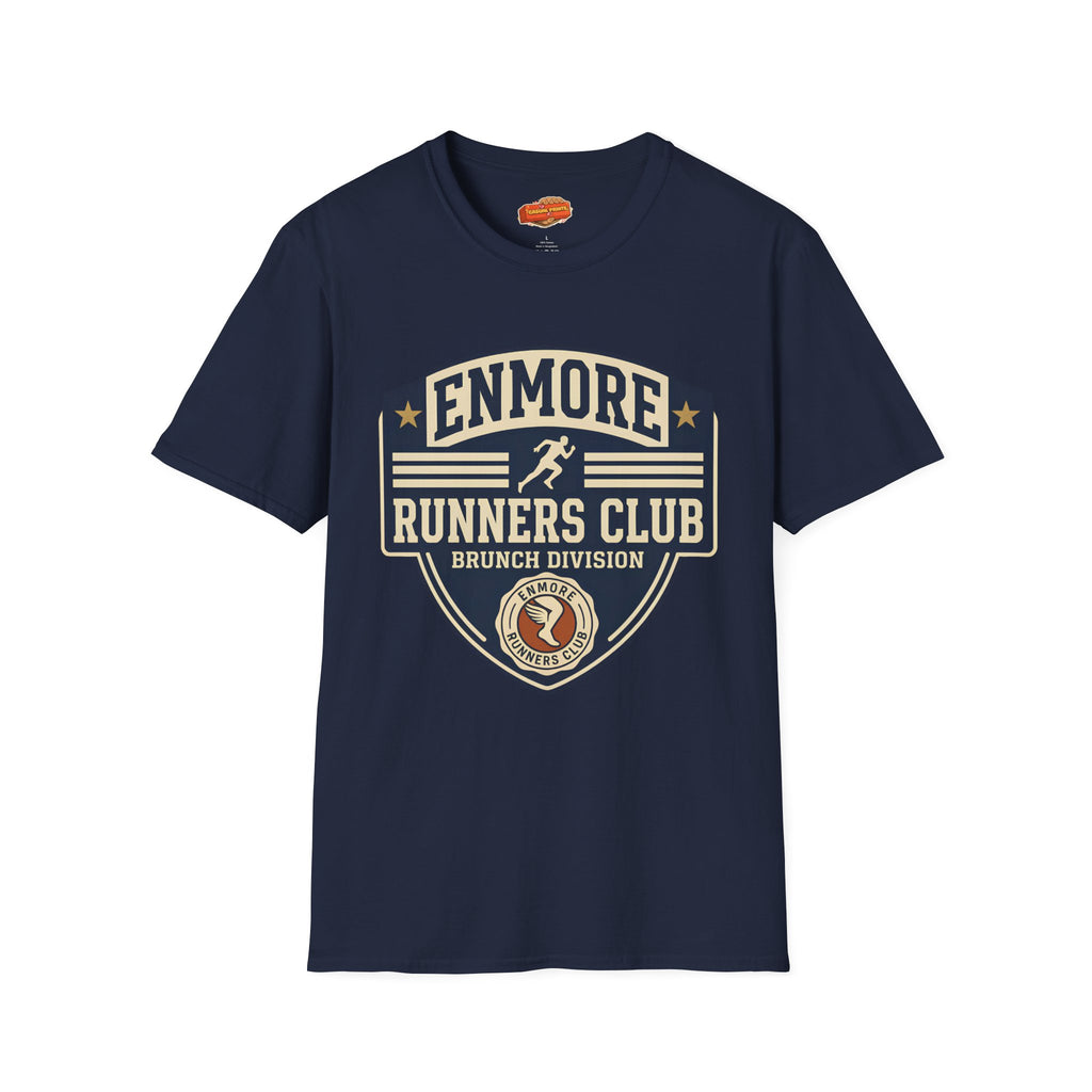Enmore Runners Club T-Shirt — Vintage Brunch Division (Navy)