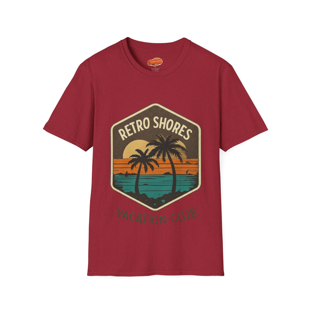 Retro Shores Vacation Club T-Shirt —Vintage Palm