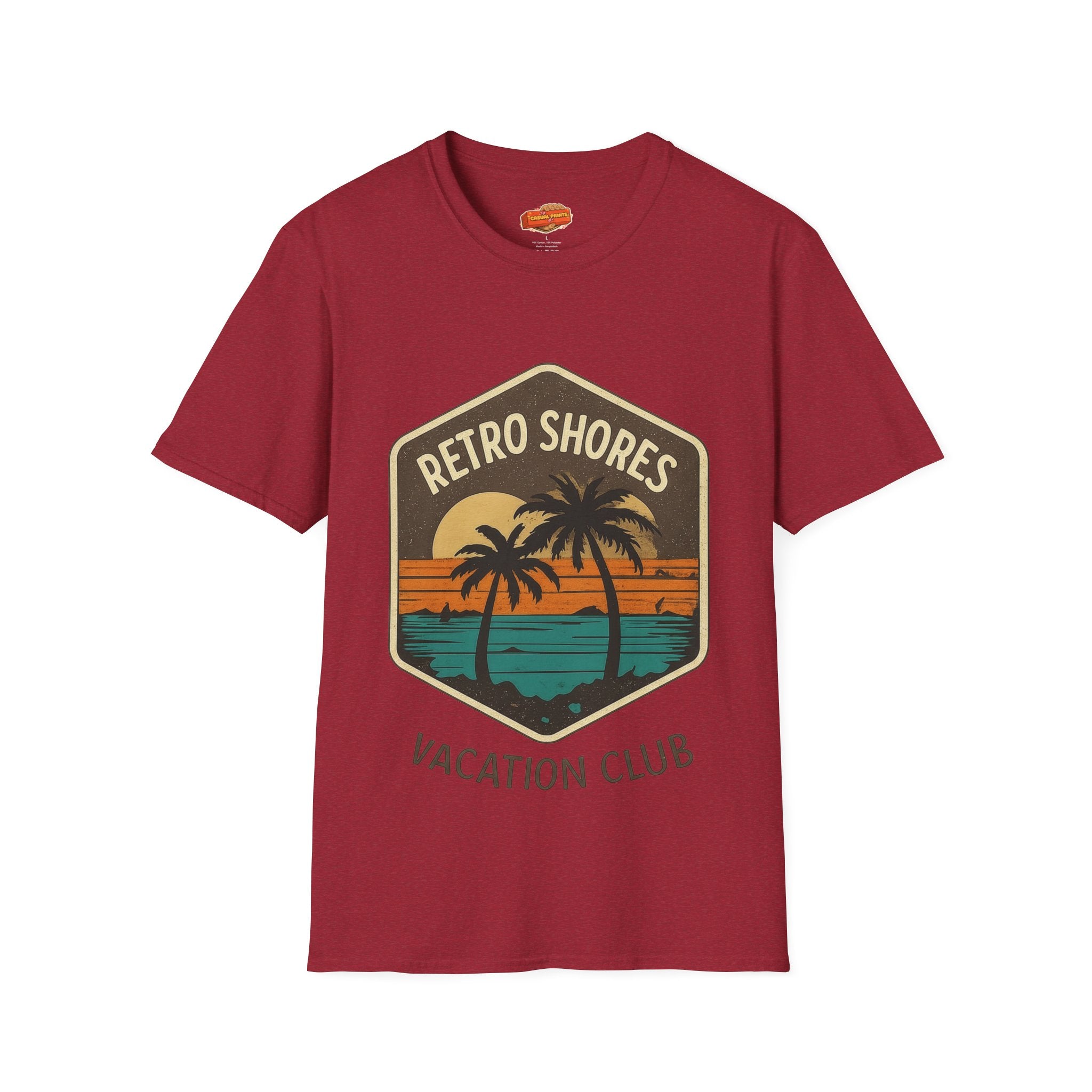 Retro Shores Vacation Club T-Shirt —Vintage Palm